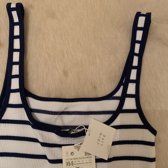 NWT Zara Limitless Contour Striped Playsuit - Picture 9 of 9